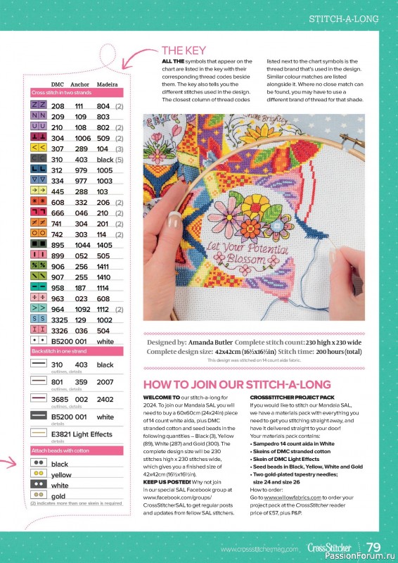 Коллекция вышивки в журнале «CrossStitcher №409 2024»