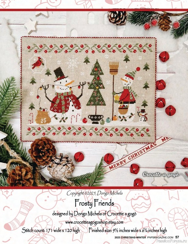 Коллекция вышивки в журнале «Punch Needle & Primitive Stitcher - Winter 2025»