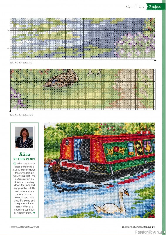 Коллекция вышивки в журнале «The World of Cross Stitching №363 2025»