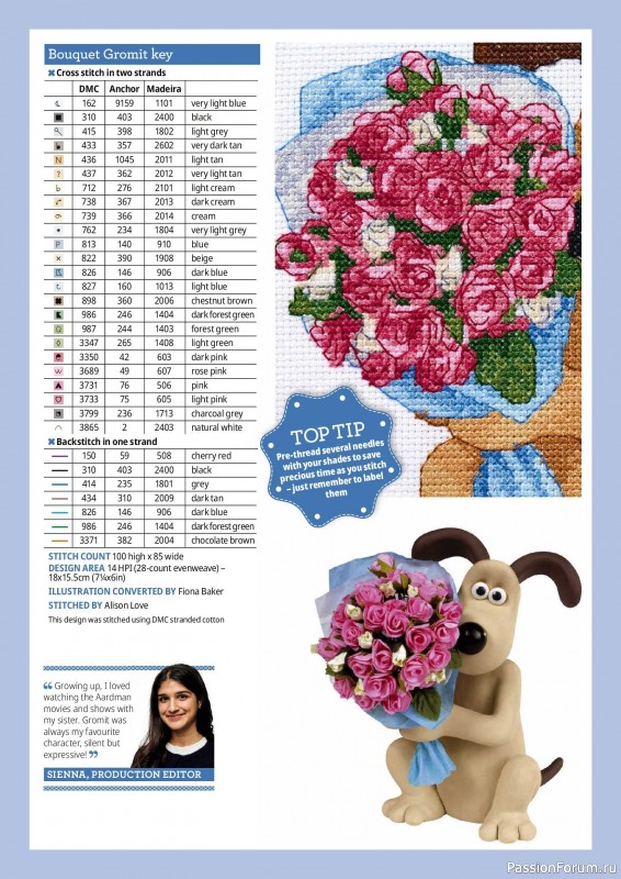Коллекция вышивки в журнале «The World of Cross Stitching №378 2026»
