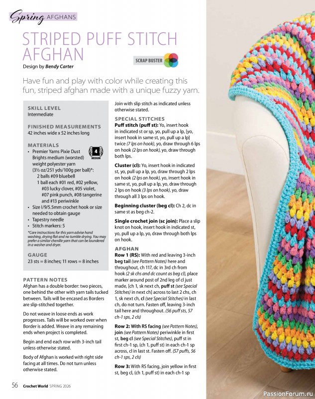 Вязаные проекты крючком в журнале &laquo;Crochet World - Spring 2026&raquo;