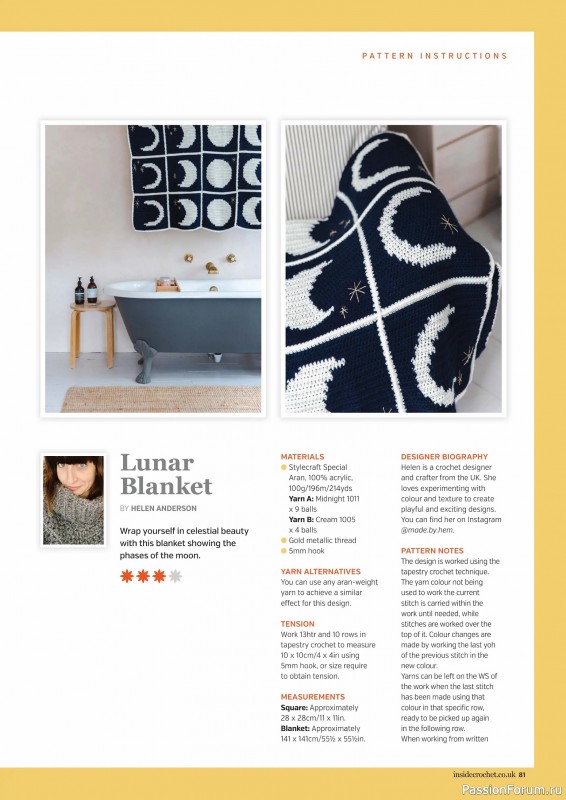 Вязаные проекты крючком в журнале «Inside Crochet №183 2025»