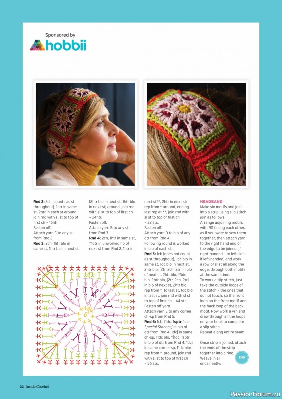 Вязаные проекты крючком в журнале &laquo;Inside Crochet №185 2025&raquo;