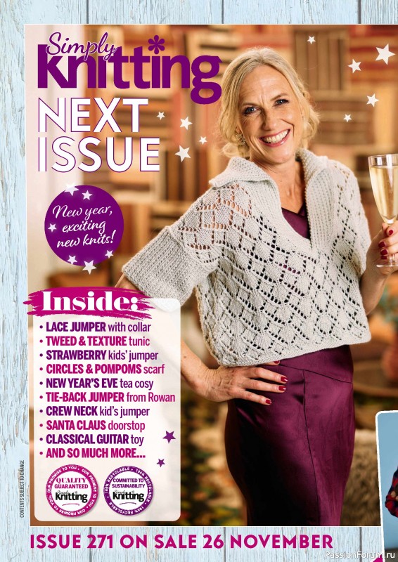 Вязаные проекты крючком в журнале «Simply Knitting №270 2025»
