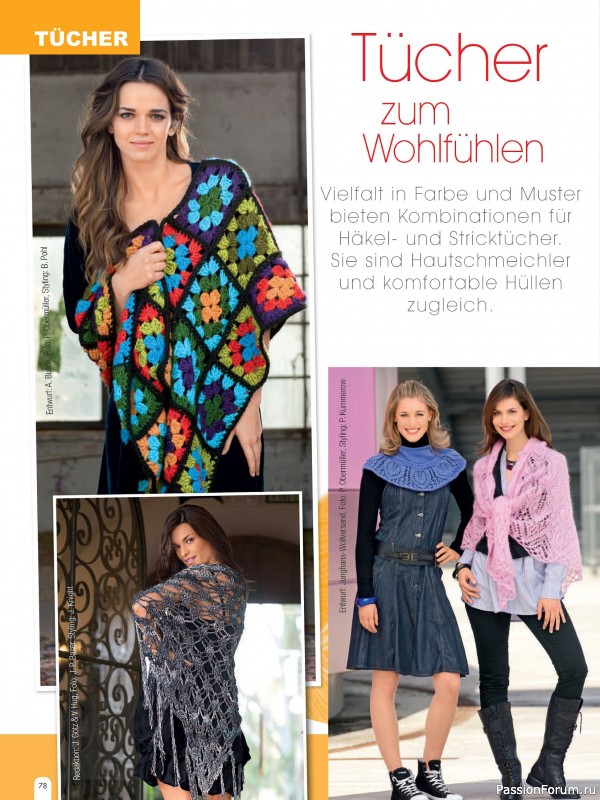 Вязаные проекты спицами в журнале «Hundert Seiten voller Ideen №4 2025»