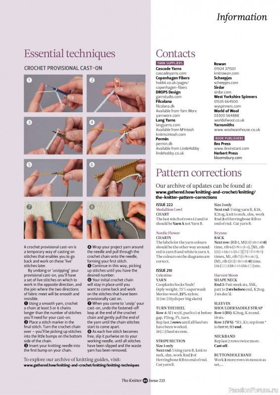 Вязаные проекты спицами в журнале &laquo;The Knitter №225 2026&raquo;