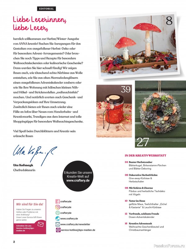 Коллекция проектов для рукодельниц в журнале «Anna Kreativ AK031 2025»