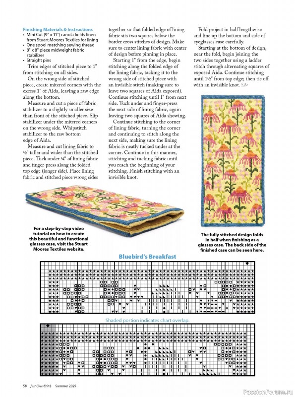 Коллекция вышивки в журнале «Just CrossStitch - Summer 2025»