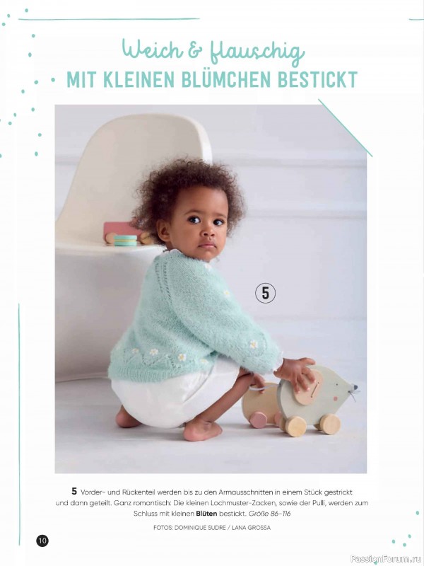 Вязаные модели для детей в журнале &laquo;Kinder Maschenmode №1 2026&raquo;