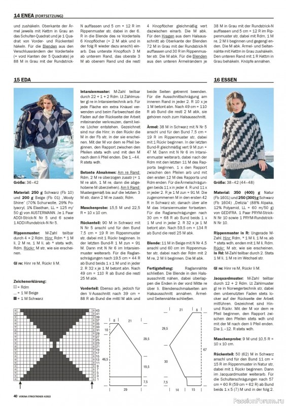 Вязаные модели в журнале «Verena Stricktrends №4 2022»