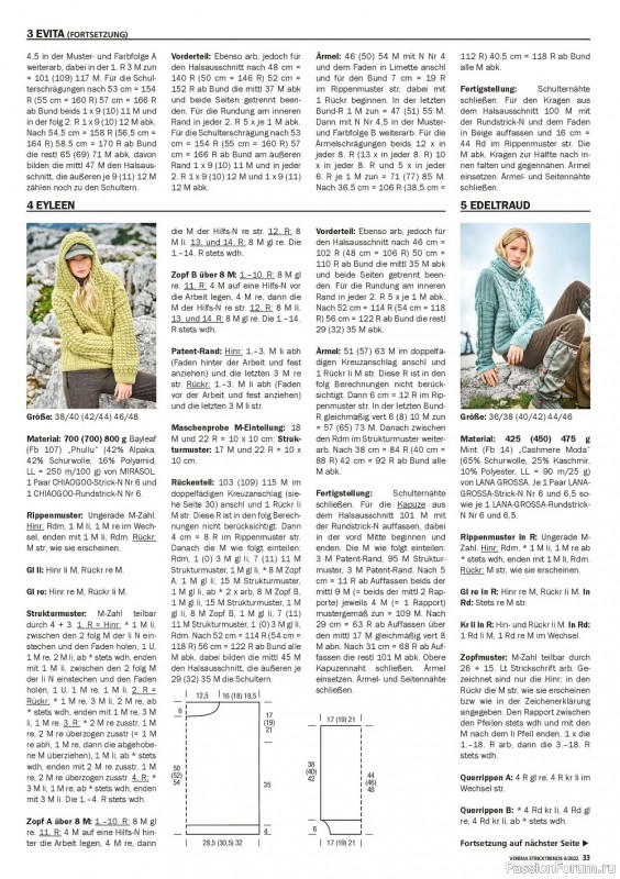 Вязаные модели в журнале «Verena Stricktrends №4 2022»