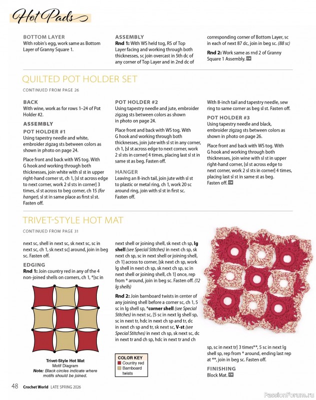 Вязаные проекты крючком в журнале &laquo;Crochet World Specials - Late Spring 2026&raquo;