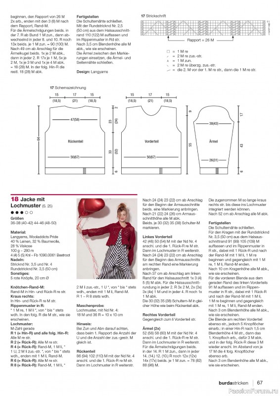 Вязаные проекты в журнале «Burda Stricken №1 2026»