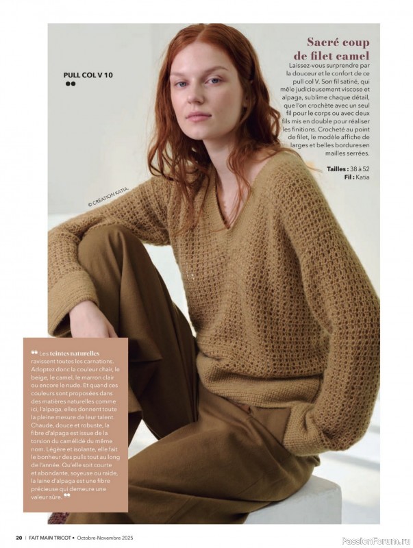 Вязаные проекты в журнале &laquo;Fait Main Tricot №57 2025&raquo;