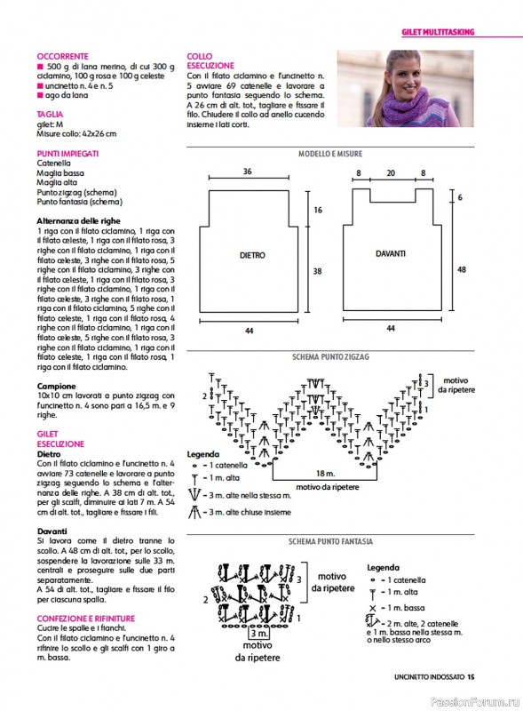 Вязаные проекты в журнале «Uncinetto Indossato №1 2023»