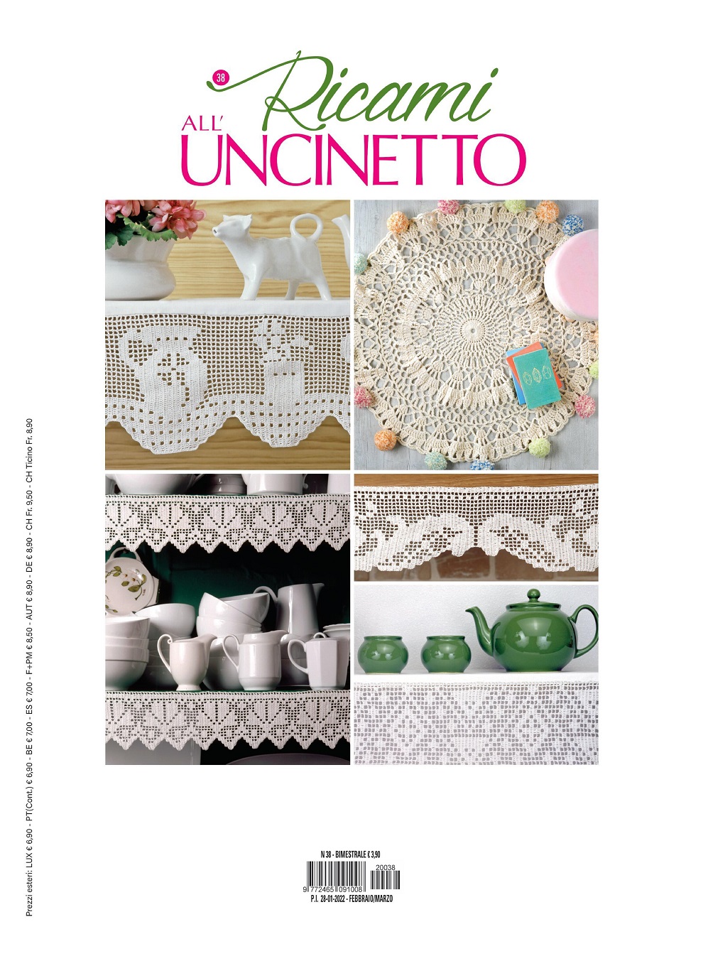 Итальянский журнал по вязанию крючком &laquo;Ricami all&rsquo;Uncinetto №38 2022&raquo;