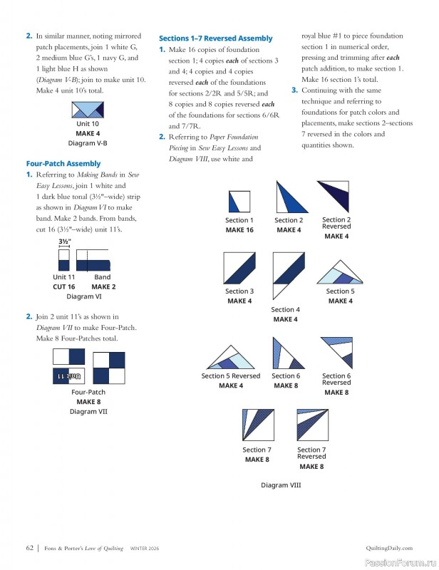 Коллекция проектов для рукодельниц в журнале «Fons & Porter's Love of Quilting - Winter 2026»
