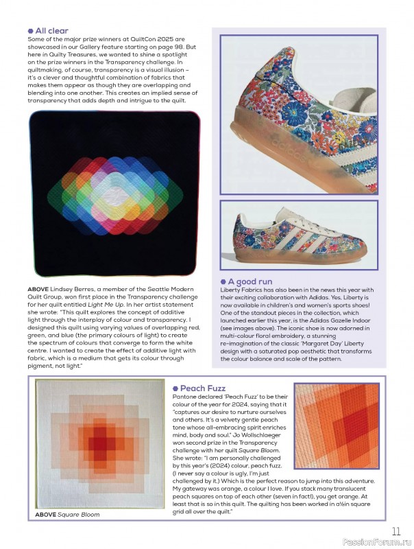 Коллекция проектов для рукодельниц в журнале «Quilters Companion №133 2025»