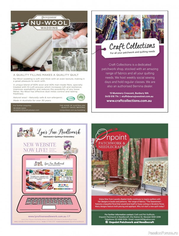 Коллекция проектов для рукодельниц в журнале «Quilters Companion №135 2025»