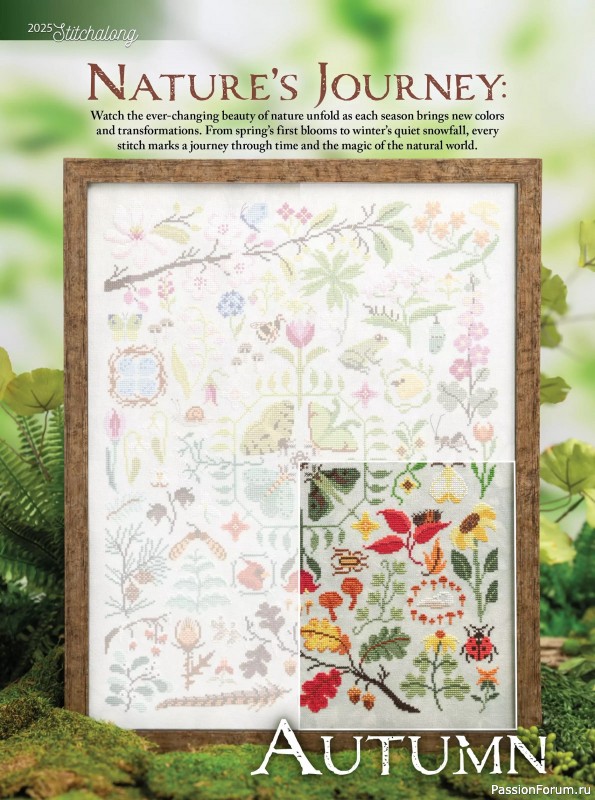 Коллекция вышивки в журнале «Just CrossStitch - Autumn 2025»