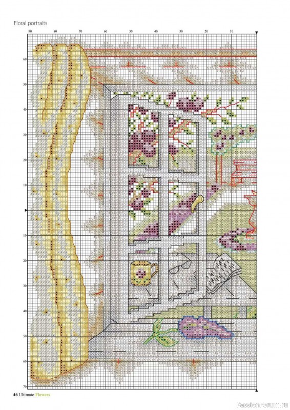 Коллекция вышивки в журнале «Ultimate CrossStitch Flowers - 2025»