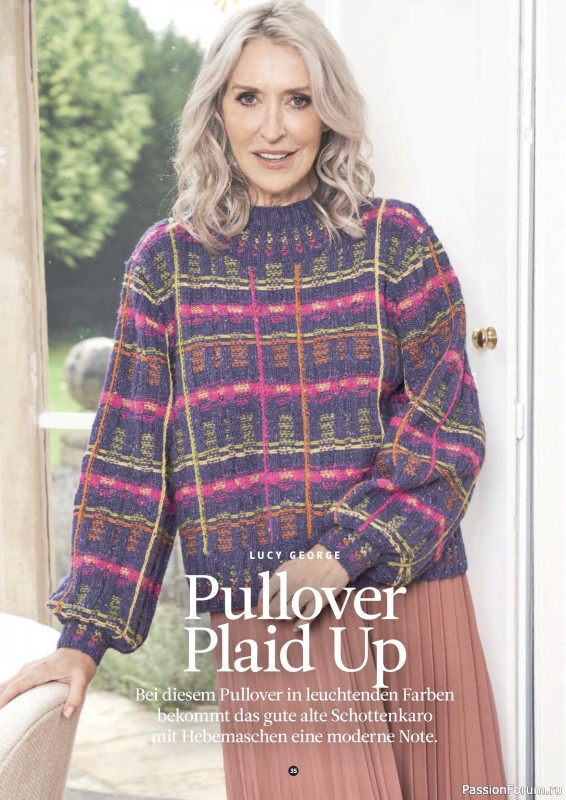 Вязаные проекты спицами в журнале «The Knitter №79 2025 Germany»