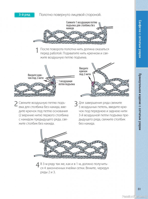 Вязаные проекты в книге &laquo;Ажурное вязание крючком&raquo;.