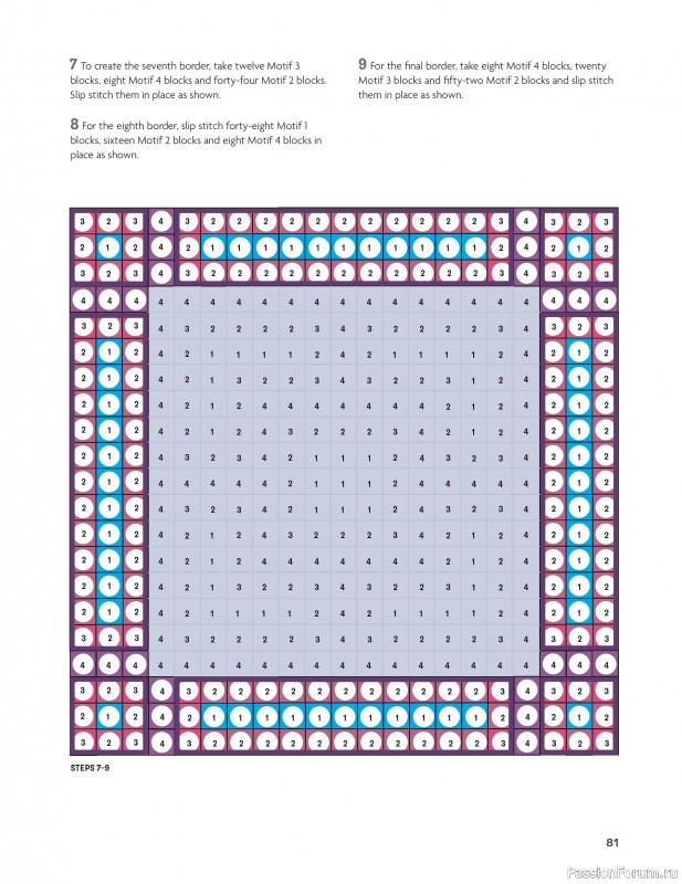 Вязаные проекты в книге «Block-by-Block Blankets and Afghans».