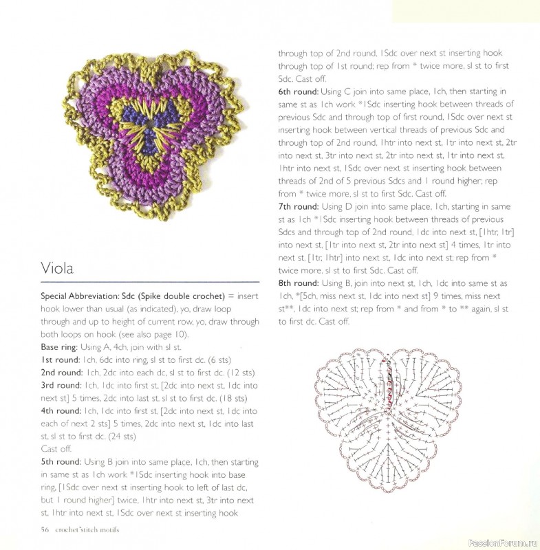 Вязаные проекты в книге &laquo;Crochet Stitch Motifs&raquo;.