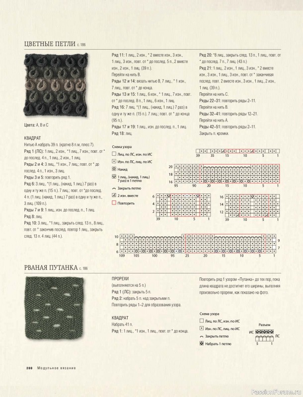 Вязаные проекты в книге &laquo;Модульное вязание на спицах&raquo;. Продолжение