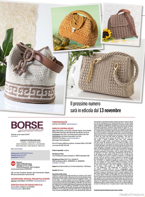 Вязаные проекты в журнале «Borse all'Uncinetto №4 2026»