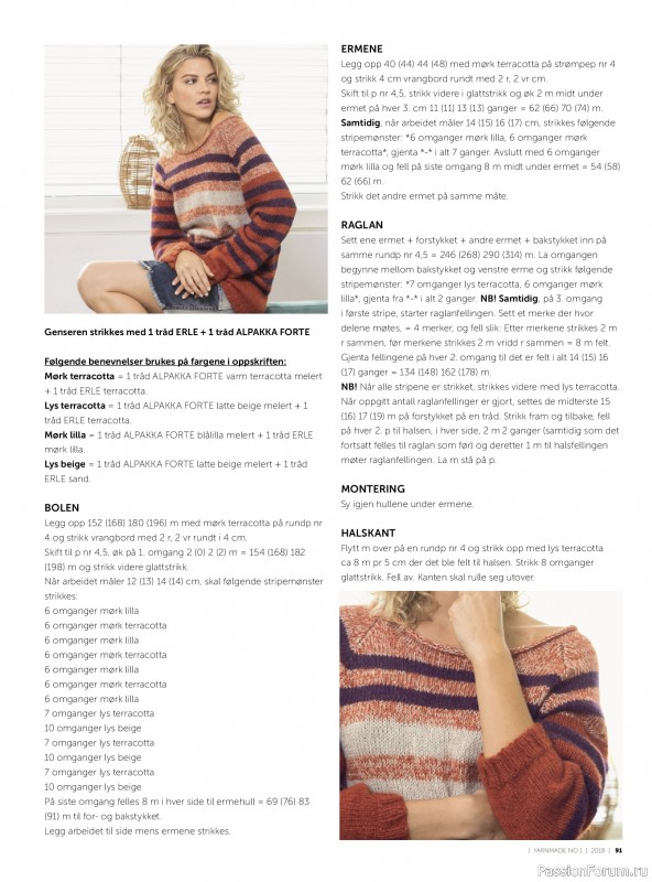 Вязаные проекты в журнале &laquo;Yarnmade №1 2018 Spring & Summer&raquo;.