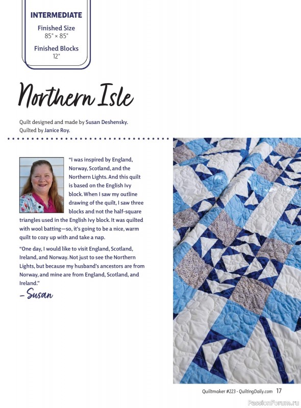 Коллекция проектов для рукодельниц в журнале «Quiltmaker - Winter 2026»