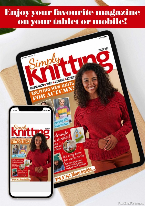 Коллекция проектов спицами в журнале «Simply Knitting №229 2022»