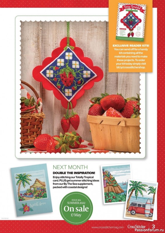 Коллекция вышивки в журнале «CrossStitcher №383 2022»