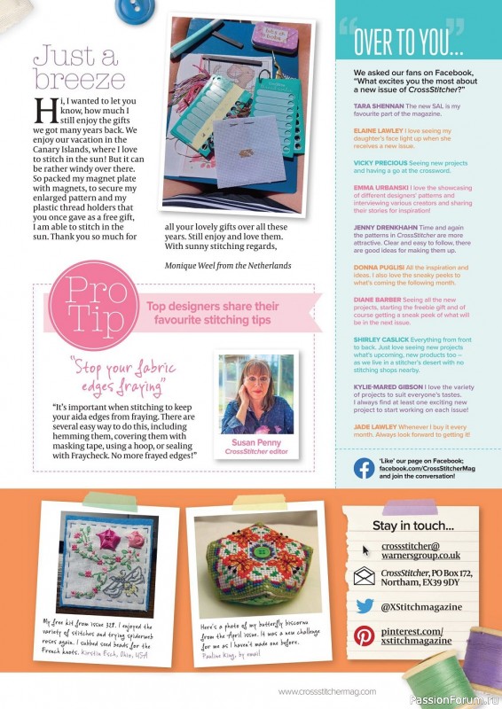 Коллекция вышивки в журнале «CrossStitcher №383 2022»