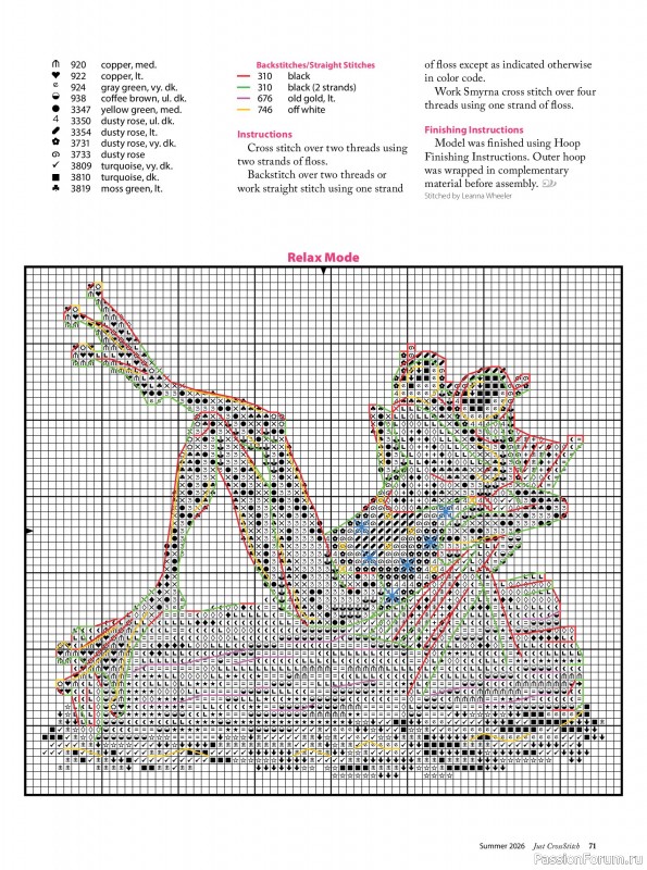 Коллекция вышивки в журнале &laquo;Just CrossStitch - Summer 2026&raquo;