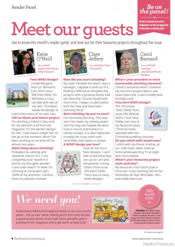 Коллекция вышивки в журнале &laquo;The World of Cross Stitching №372 2026&raquo;