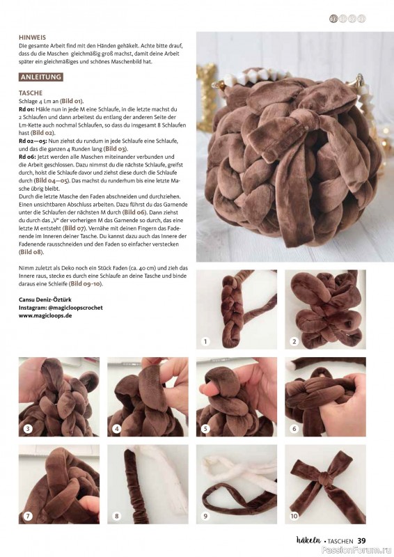 Вязаные проекты в журнале &laquo;Hakeln Spezial №2 2026 - Taschen&raquo;