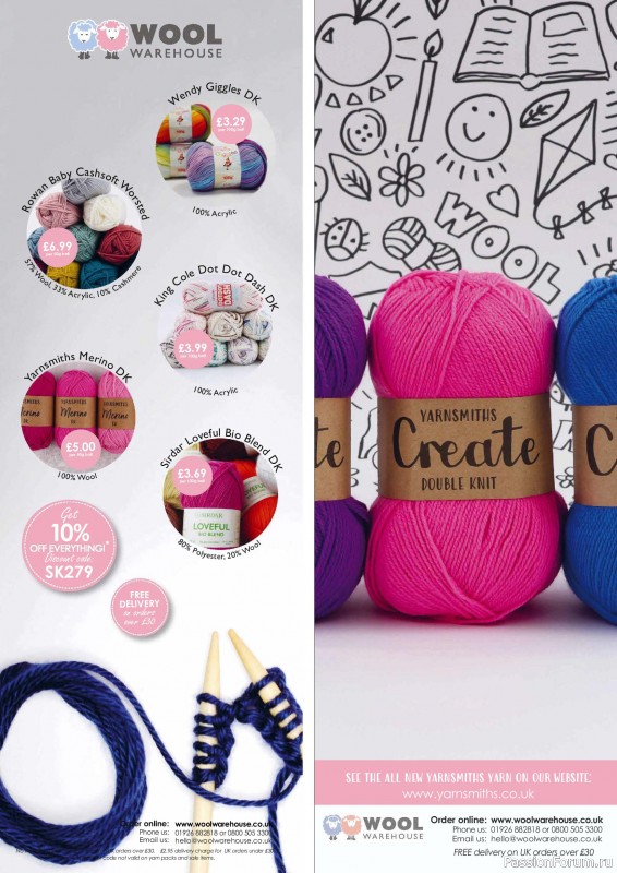 Вязаные проекты в журнале «Simply Knitting №279 2026»