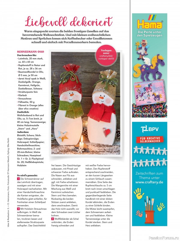 Коллекция проектов для рукодельниц в журнале «Anna Kreativ AK031 2025»