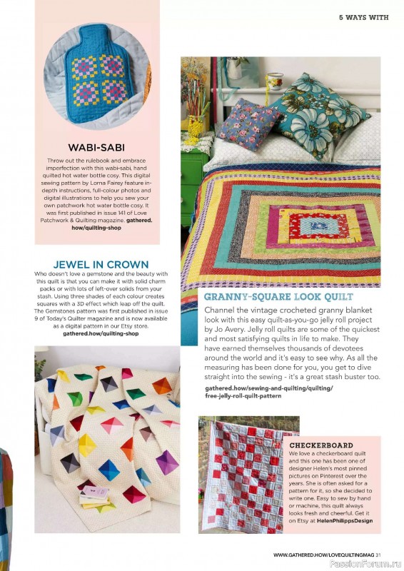 Коллекция проектов для рукодельниц в журнале «Love Patchwork & Quilting №149 2025»