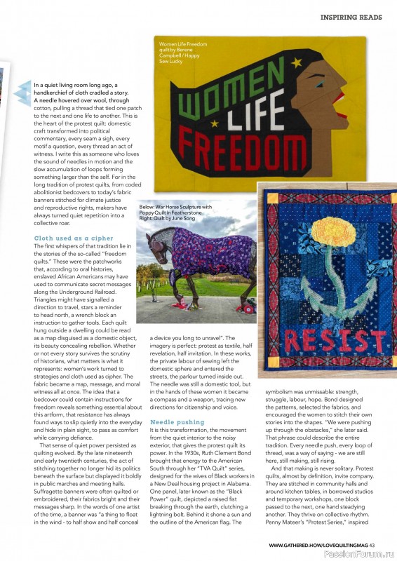 Коллекция проектов для рукодельниц в журнале &laquo;Love Patchwork & Quilting №159 2026&raquo;