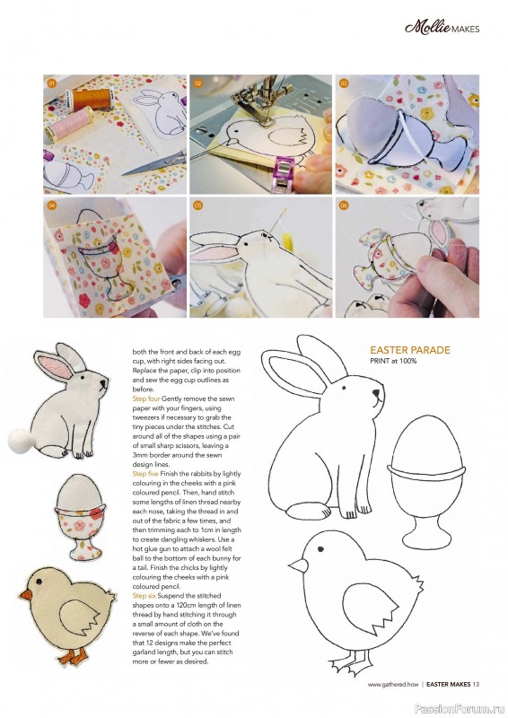 Коллекция проектов для рукодельниц в журнале «Mollie Makes - Easter Makes 2026»