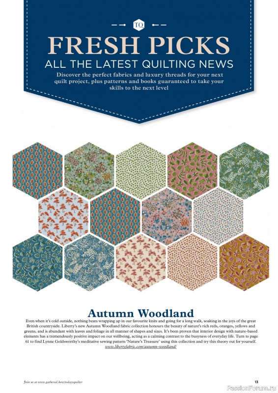 Коллекция проектов для рукодельниц в журнале «Todays Quilter №134 2025»