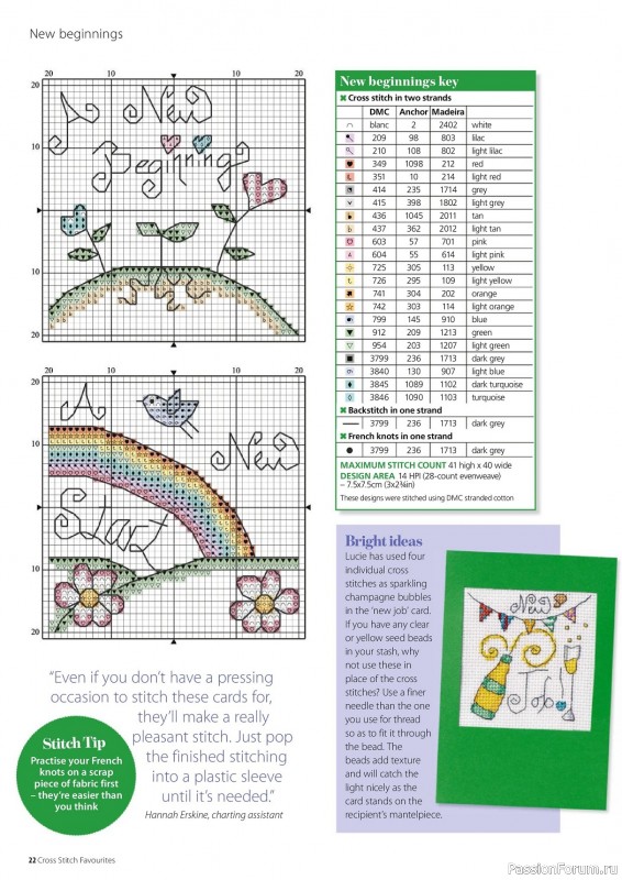 Коллекция вышивки в журнале «Cross Stitch Favourites - Spring 2023»