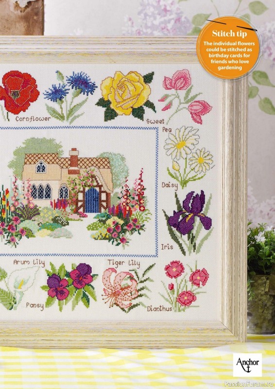 Коллекция вышивки в журнале «Cross Stitch Gold - Floral Collection 2023»