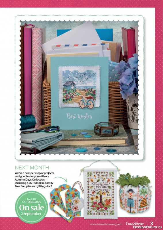 Коллекция вышивки в журнале «CrossStitcher №425 2025»