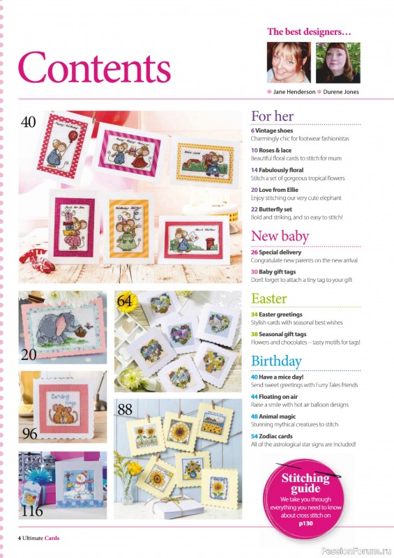Коллекция вышивки в журнале «Ultimate CrossStitch – Cards 2026»
