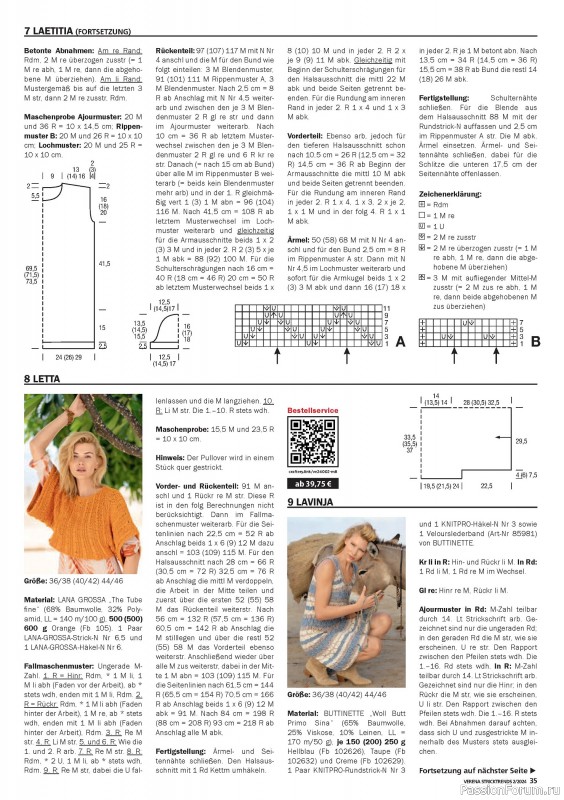 Вязаные модели в журнале «Verena Stricktrends №2 2024»